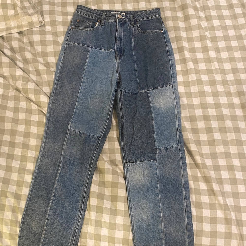 PacSun Women’s Patchwork Blue Jeans